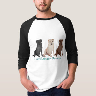 Labrador Retrievers - 3 Colors to Love T-Shirt