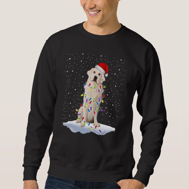 Labrador Retrievers Santa Hat Christmas Tree Chris Sweatshirt (Front)