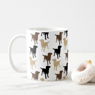 Labrador Retrievers Yellow Black Chocolate Dog  Coffee Mug