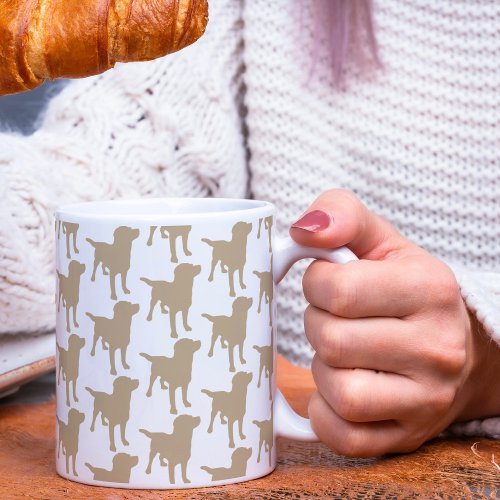 Labrador Retrievers Yellow Dog Pattern Coffee Mug
