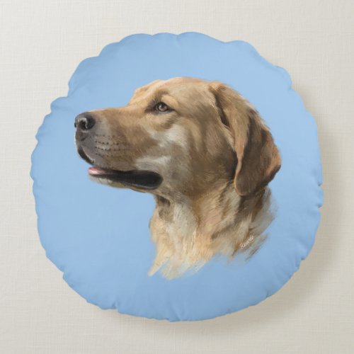 Labrador Round Pillow