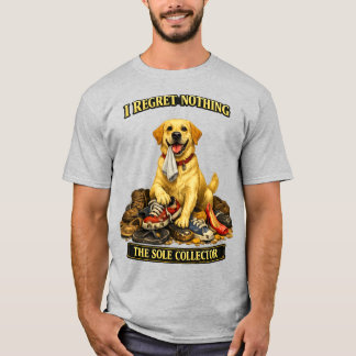 Labrador Shoe Thief | Funny Sole Collector Dog Art T-Shirt