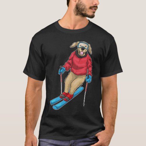 Labrador Skier Ski T_Shirt