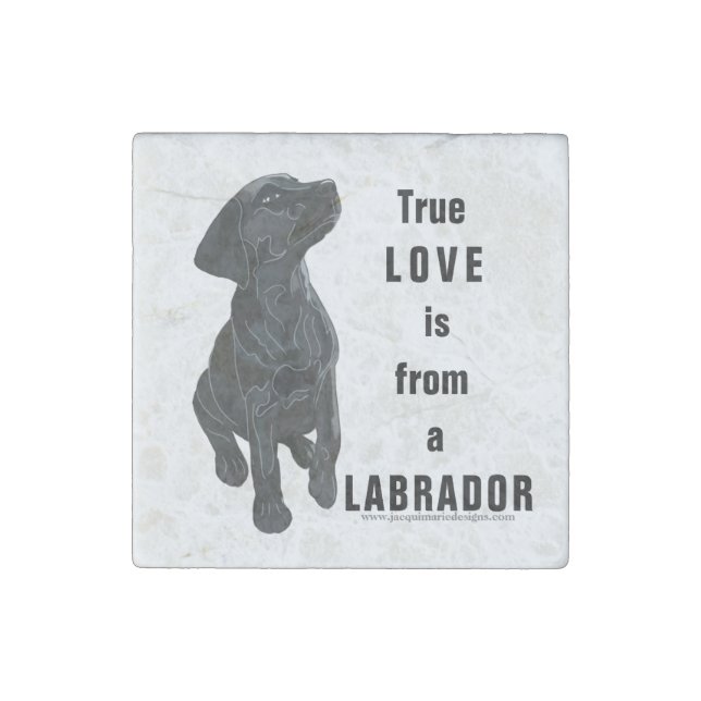 Labrador Stone Magnet (Front)