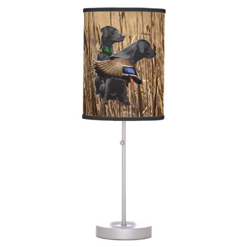 Labrador Table Lamp Duck Hunting Table Lamp