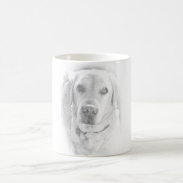 Labrador Tasse *gray Coffee Mug (Center)