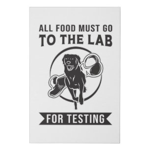 Labrador The Lab For Testing Retriever Dog Funny Faux Canvas Print