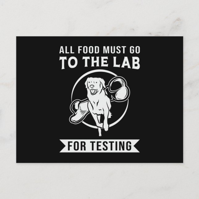 Labrador The Lab For Testing Retriever Dog Lover Postcard (Front)