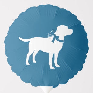 Labrador Theme - Dog Baby Shower Blue Lab Balloon