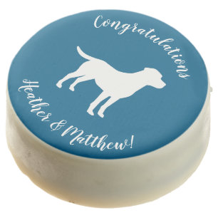 Labrador Theme - Dog Baby Shower Blue Lab Chocolate Covered Oreo