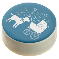 Labrador Theme - Dog Baby Shower Blue Lab Chocolate Covered Oreo