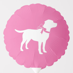 Labrador Theme Dog Baby Shower Pink Lab Balloon