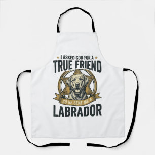 Labrador True Friend Vintage Dog Lover Design_1 Apron
