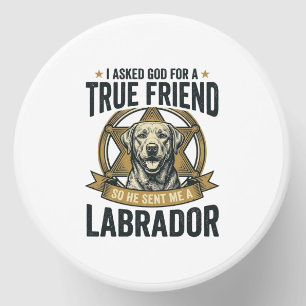 Labrador True Friend Vintage Dog Lover Design_1 Mini Candle Favors