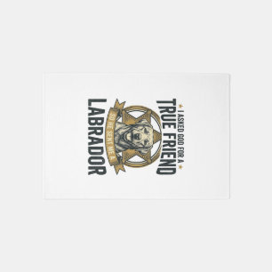 Labrador True Friend Vintage Dog Lover Design_1 Rug