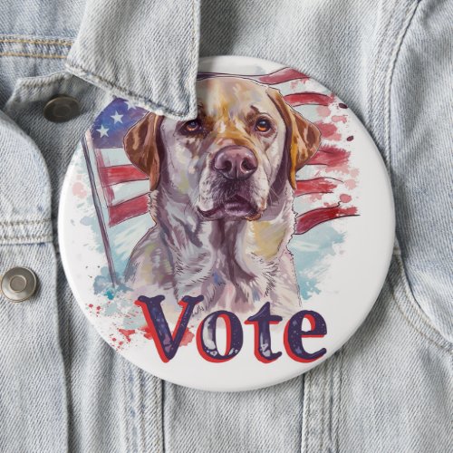 Labrador US Elections Vote for Paws_itive Change  Button