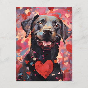 Labrador Valentines day Postcard