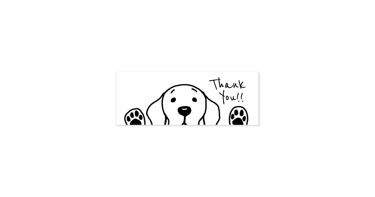 Labrador Watching Thank You Stamp Zazzle Com