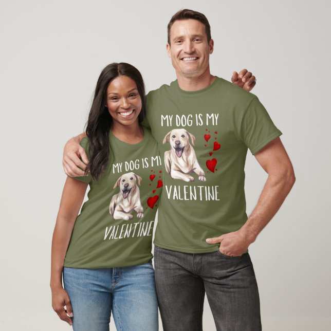 Labrador Watercolor Valentine's Day T-Shirt (Unisex)