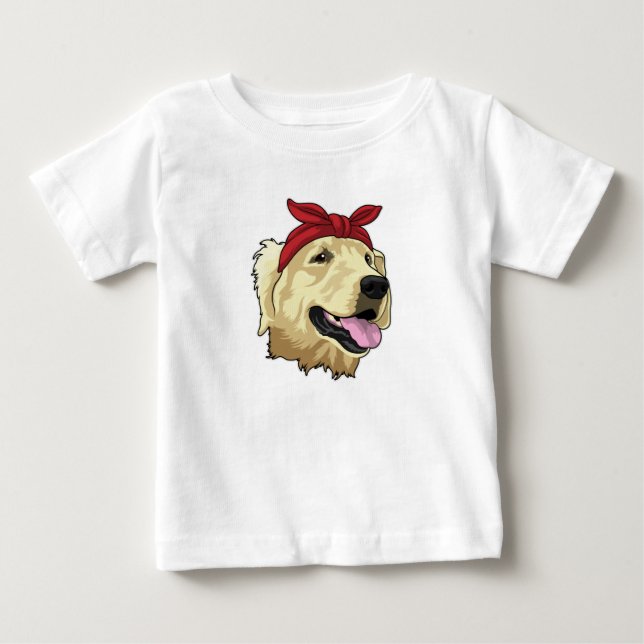Labrador with Bandana Baby T-Shirt (Front)