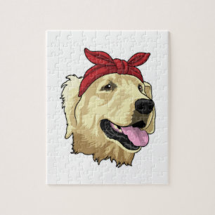 Labrador with Bandana Jigsaw Puzzle
