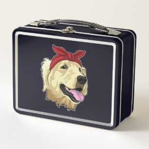 Labrador with Bandana Metal Lunch Box
