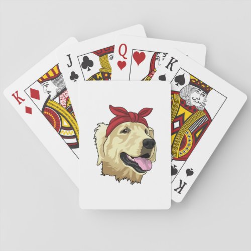 Labrador with Bandana Poker Cards