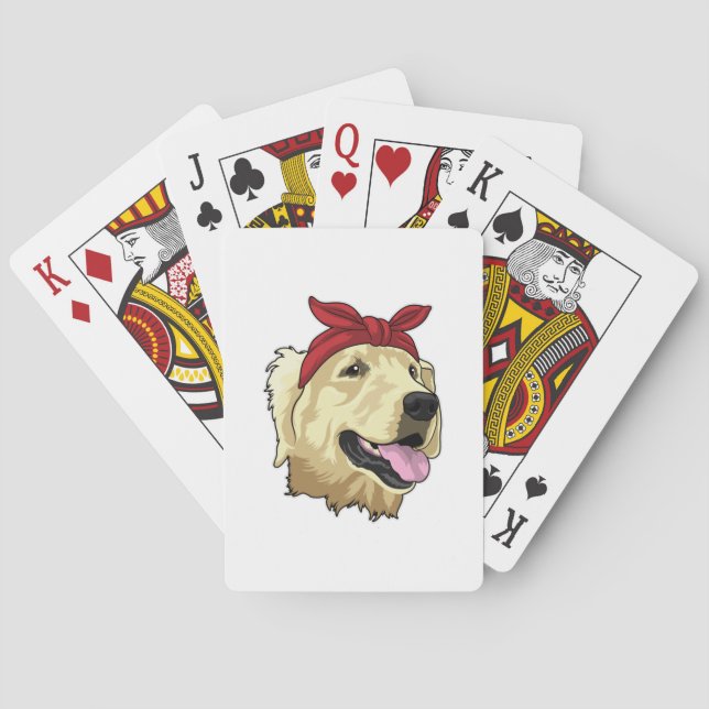 Labrador with Bandana Poker Cards (Back)