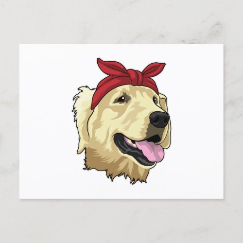 Labrador with Bandana Postcard