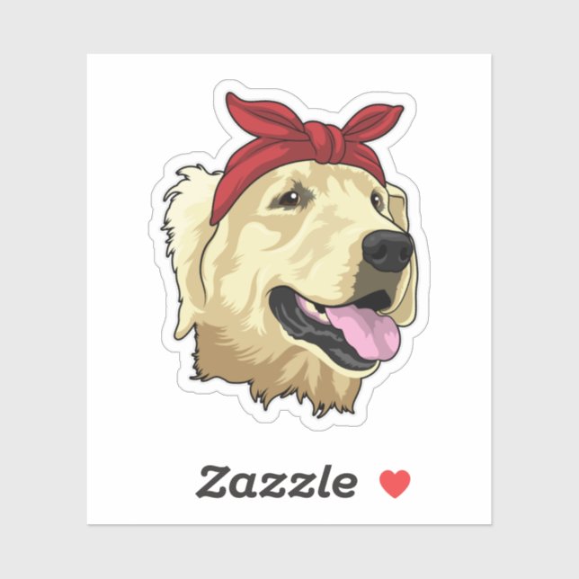 Labrador with Bandana Sticker (Sheet)