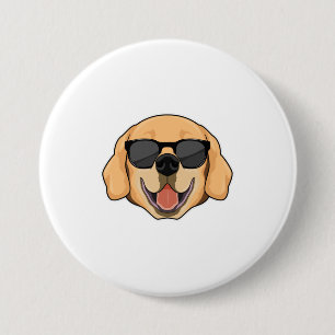 Labrador with Sunglasses Button
