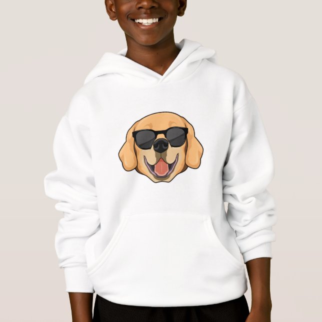 Labrador with Sunglasses Hoodie (Front)