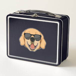Labrador with Sunglasses Metal Lunch Box