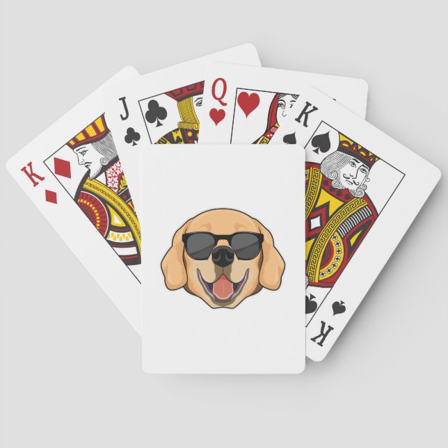 Labrador with Sunglasses Poker Cards (Back)