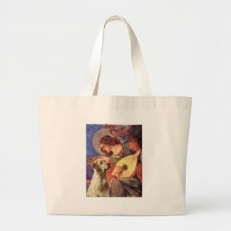 Labrador (Y8) - Mandolin Angel Large Tote Bag