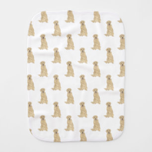 Labrador (Yellow) Baby Burp Cloth