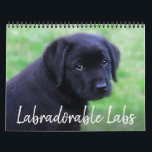 Labradorable Labs - Black Labrador Retriever Calendar<br><div class="desc">Enjoy 12 months of the cutest Black Labrador's! 
Every month there's a new labrador dog or puppy to enjoy.
COPYRIGHT © 2020 Judy Burrows,  Black Dog Art - All Rights Reserved</div>