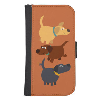 Labradors 3 Flavours Samsung Galaxy S4 Wallet