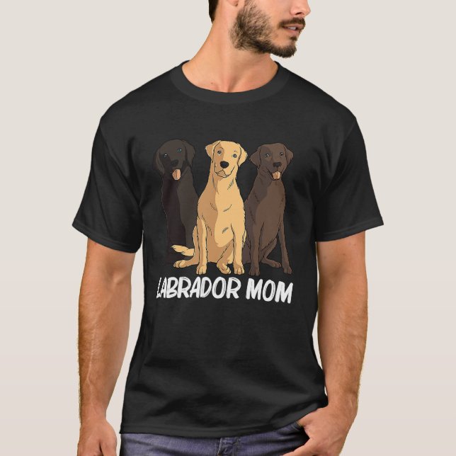 Labradors  For Mom Women Labrador Retriever Dog T-Shirt (Front)