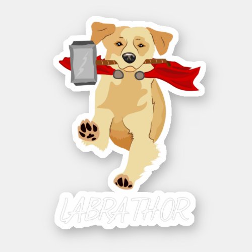 Labrathor Labrador Retriever Lab Dog Lover Perfec Sticker