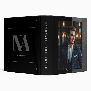 LaBrea Model Modeling Portfolio   Metallic Grey 3 Ring Binder