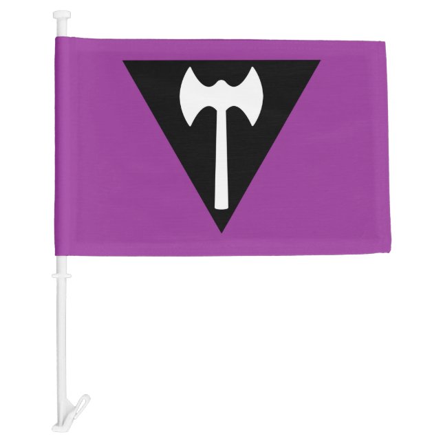 Labrys Lesbian Pride Car Flag (Front)