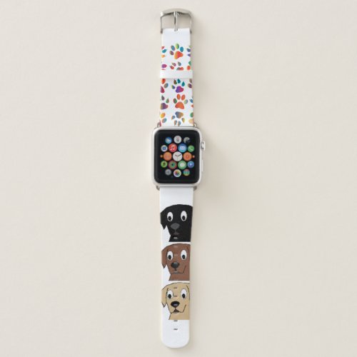 labs 3 colors cartoon head apple watch band