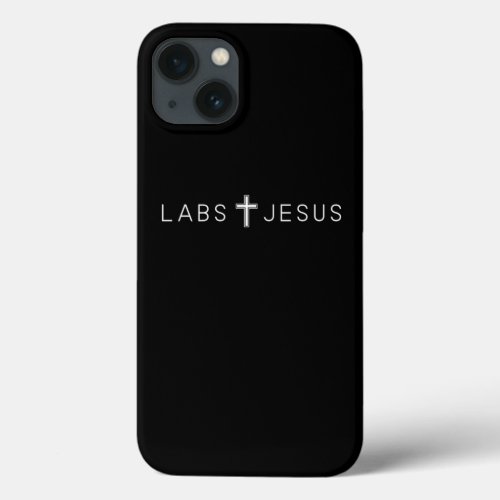 Labs And Jesus Christian Labrador Dog Minimal Pets iPhone 13 Case