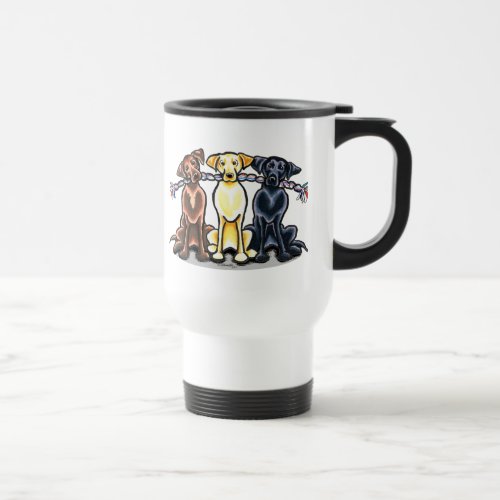 Labs On a Rope Travel Mug