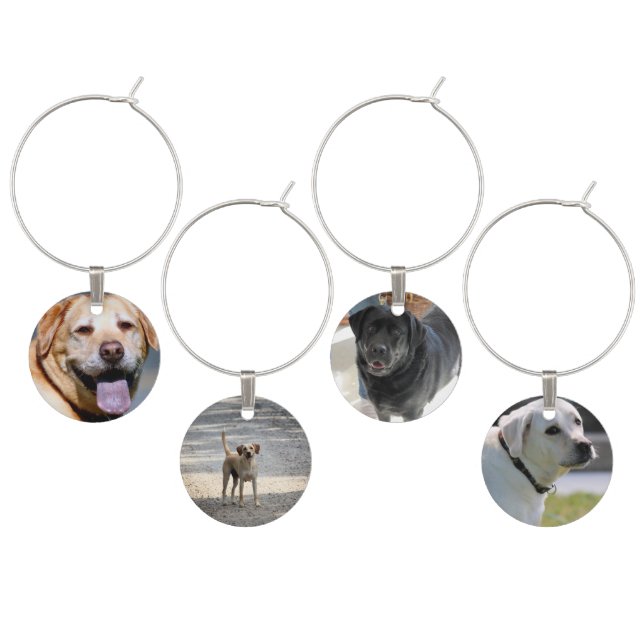 Labs Wine Charm (Staggered)