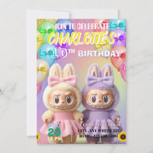Labubu Birthday Invitation
