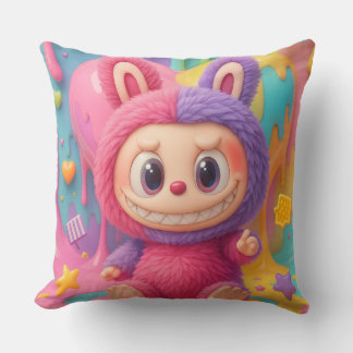 Labubu Throw Pillow