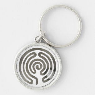labyrinth antiquesilver make your own background keychain