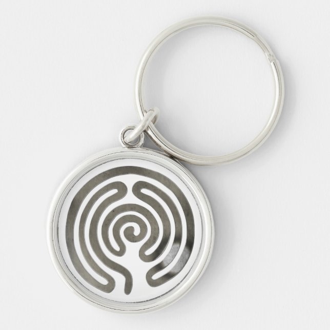 labyrinth antiquesilver | make your own background keychain (Front)